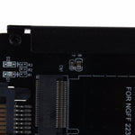 Custodia in metallo CYB+M Socket 2 M.2 NGFF (SATA) SSD a 2.5 SATA Adattatore per disco rigido a stato solido SSD M2 NGFF da 2230/2242/2260/2280mm