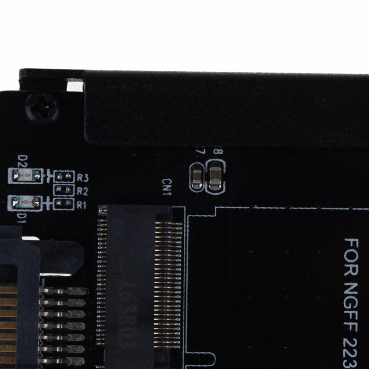 Custodia in metallo CYB+M Socket 2 M.2 NGFF (SATA) SSD a 2.5 SATA Adattatore per disco rigido a stato solido SSD M2 NGFF da 2230/2242/2260/2280mm