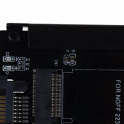 Custodia in metallo CYB+M Socket 2 M.2 NGFF (SATA) SSD a 2.5 SATA Adattatore per disco rigido a stato solido SSD M2 NGFF da 2230/2242/2260/2280mm
