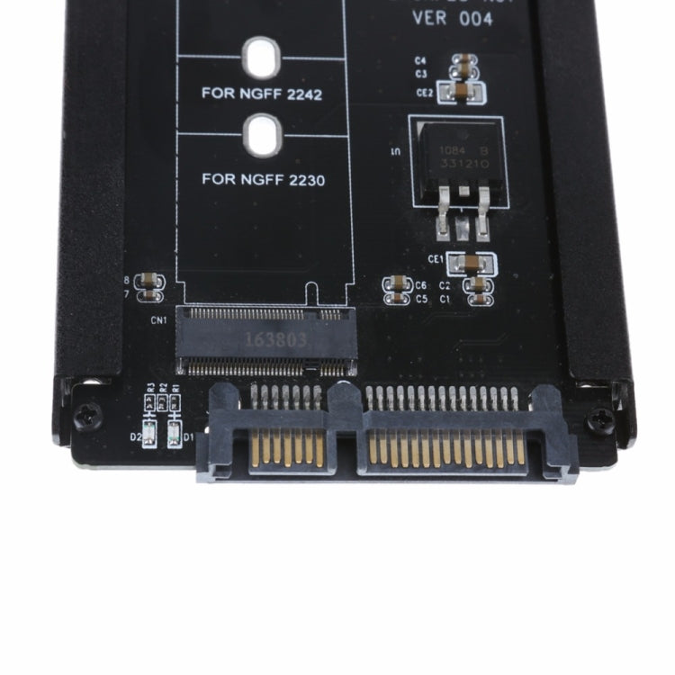 Custodia in metallo CYB+M Socket 2 M.2 NGFF (SATA) SSD a 2.5 SATA Adattatore per disco rigido a stato solido SSD M2 NGFF da 2230/2242/2260/2280mm