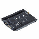 Custodia in metallo CYB+M Socket 2 M.2 NGFF (SATA) SSD a 2.5 SATA Adattatore per disco rigido a stato solido SSD M2 NGFF da 2230/2242/2260/2280mm