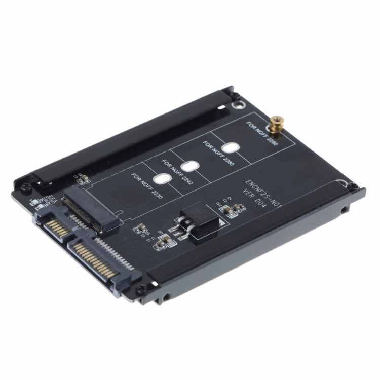 Custodia in metallo CYB+M Socket 2 M.2 NGFF (SATA) SSD a 2.5 SATA Adattatore per disco rigido a stato solido SSD M2 NGFF da 2230/2242/2260/2280mm
