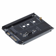 Custodia in metallo CYB+M Socket 2 M.2 NGFF (SATA) SSD a 2.5 SATA Adattatore per disco rigido a stato solido SSD M2 NGFF da 2230/2242/2260/2280mm