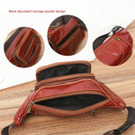Borsa per cellulare per organizer da viaggio in vera pelle da uomo alla moda