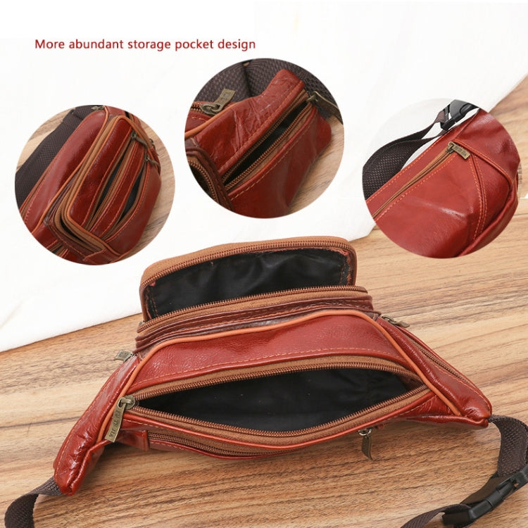 Borsa per cellulare per organizer da viaggio in vera pelle da uomo alla moda