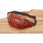 Borsa per cellulare per organizer da viaggio in vera pelle da uomo alla moda