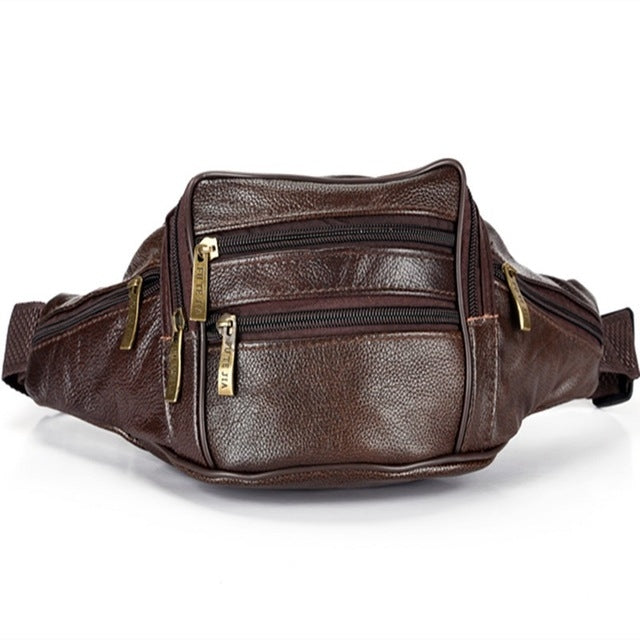 Borsa per cellulare per organizer da viaggio in vera pelle da uomo alla moda