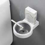 Posacenere diviso a parete per bagno domestico con personalità creativa