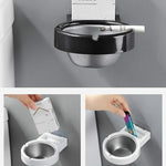 Posacenere diviso a parete per bagno domestico con personalità creativa