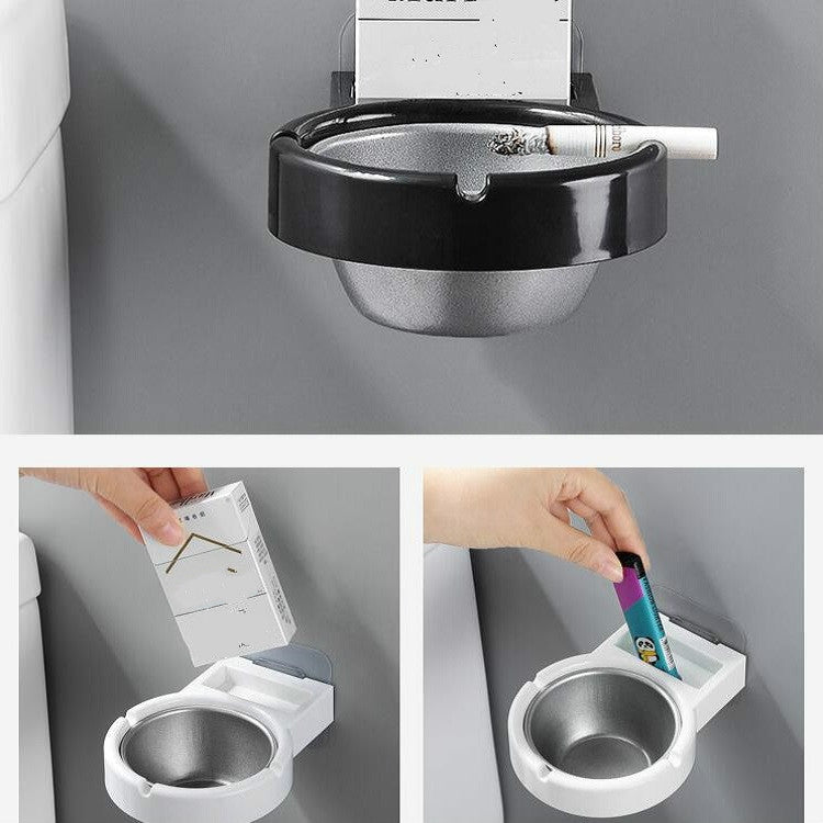 Posacenere diviso a parete per bagno domestico con personalità creativa