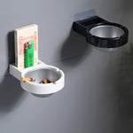 Posacenere diviso a parete per bagno domestico con personalità creativa