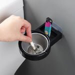 Posacenere diviso a parete per bagno domestico con personalità creativa
