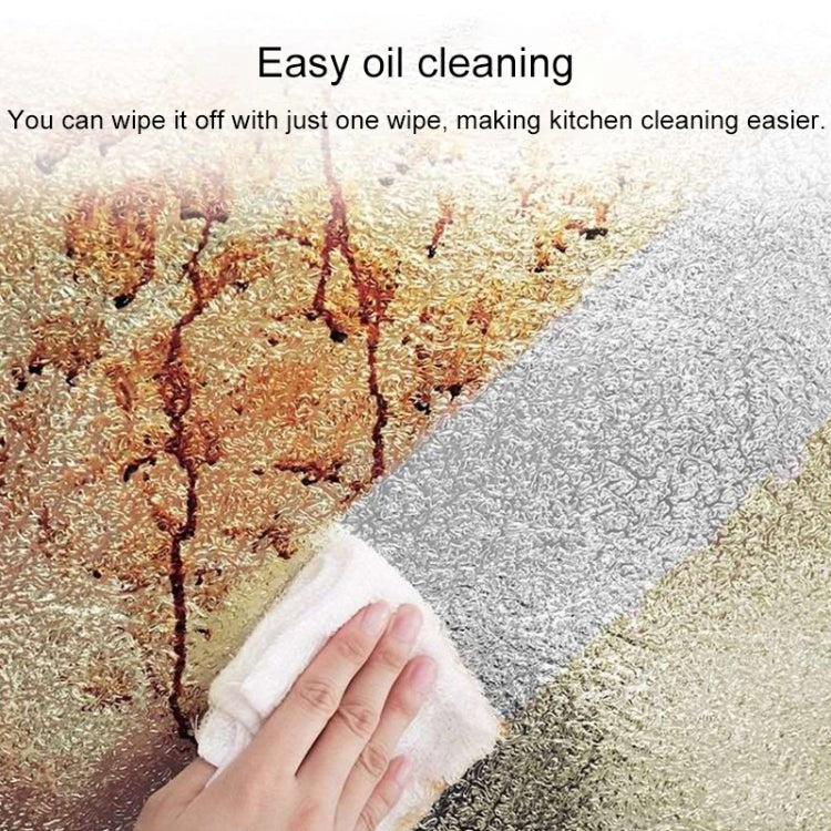 Cucina Stufa a muro Foglio di alluminio Adesivi a prova di olio Anti-fouling Adesivo da parete autoadesivo ritagliabile ad alta temperatura, 40cmx5m, 40cmx5m Croppable Wallpaper, 60cmx5m, 60cmx5m Croppable Wallpaper