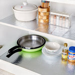 Cucina Stufa a muro Foglio di alluminio Adesivi a prova di olio Anti-fouling Adesivo da parete autoadesivo ritagliabile ad alta temperatura, 40cmx5m, 40cmx5m Croppable Wallpaper, 60cmx5m, 60cmx5m Croppable Wallpaper