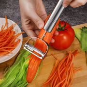Grattugia a doppia pialla per pelare verdure multifunzione in acciaio inox, 2 PCS Double Planing Grater