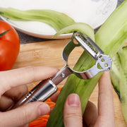 Grattugia a doppia pialla per pelare verdure multifunzione in acciaio inox, 2 PCS Double Planing Grater