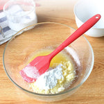 2 pezzi spatola per torta in silicone da cucina, spatola per raschietto per miscelazione, spazzolini per burro, utensili da cucina, Red, Yellow, Green, Blue, Purple, Pink, Orange