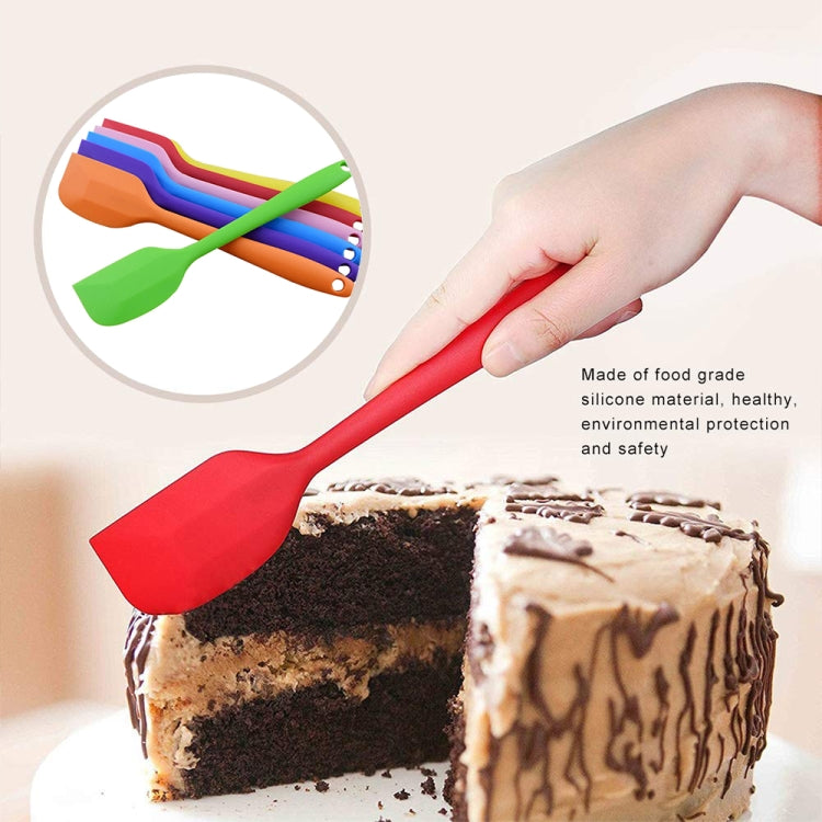 2 pezzi spatola per torta in silicone da cucina, spatola per raschietto per miscelazione, spazzolini per burro, utensili da cucina, Red, Yellow, Green, Blue, Purple, Pink, Orange