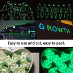 Nastro riflettente adesivo autoadesivo Nastro luminoso rimovibile Nastro di avvertimento fluorescente luminoso e scuro, 2cm  x 3m