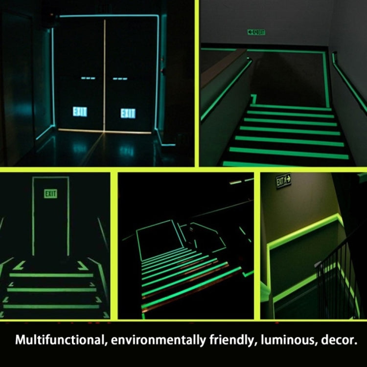 Nastro riflettente adesivo autoadesivo Nastro luminoso rimovibile Nastro di avvertimento fluorescente luminoso e scuro, 2cm  x 3m
