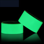 Nastro riflettente adesivo autoadesivo Nastro luminoso rimovibile Nastro di avvertimento fluorescente luminoso e scuro, 2cm  x 3m