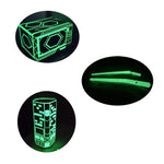 Nastro riflettente adesivo autoadesivo Nastro luminoso rimovibile Nastro di avvertimento fluorescente luminoso e scuro, 2cm  x 3m
