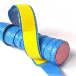 Nastro antiscivolo a doppio strato assorbente del sudore per racchetta da badminton/canna da pesca, consegna a colori casuale, 110 x 2.5cm Random Color