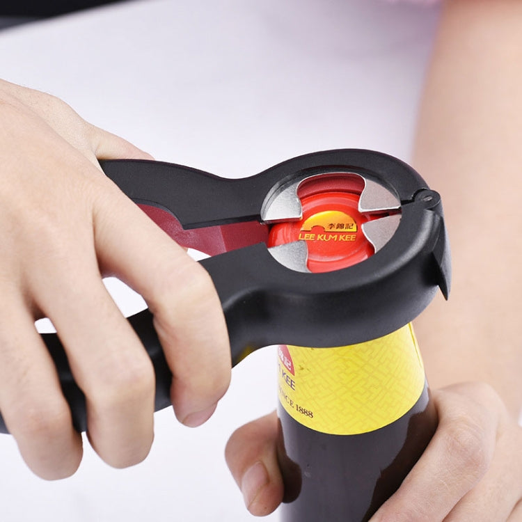 2 pezzi 6 in 1 apribottiglie multifunzione twist tutto in uno pinza per barattolo vino birra coperchio twist off apri barattolo artiglio, Bottle Opener