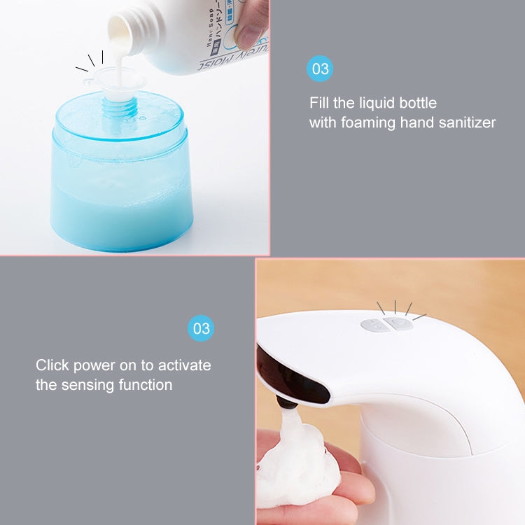 Dispenser di sapone per WC a induzione automatica intelligente a infrarossi per uso domestico in schiuma per mani, Soap Dispenser