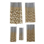 50 pezzi/set punte da trapano rivestite in titanio, set di punte da trapano in acciaio ad alta velocità, utensili per perforazione elettrica, 50 PCS/Set Drill Bits