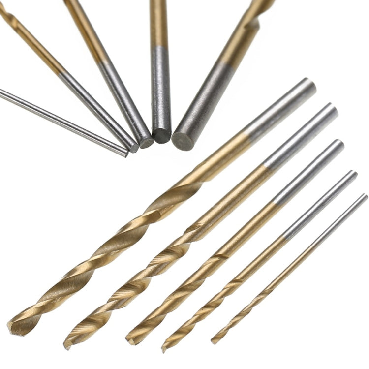 50 pezzi/set punte da trapano rivestite in titanio, set di punte da trapano in acciaio ad alta velocità, utensili per perforazione elettrica, 50 PCS/Set Drill Bits