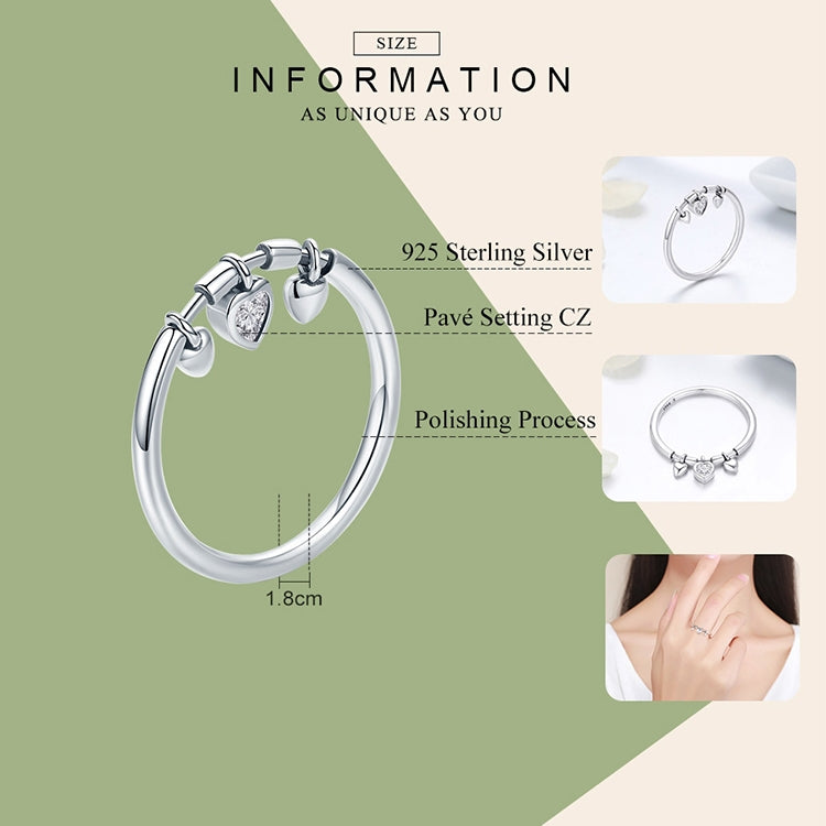 Anello in argento sterling 925 con diamanti a forma di cuore, gioielli da fidanzamento per matrimonio da donna, 6, 7, 8, 5