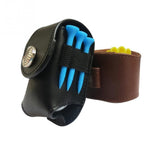 Marsupio portatile con porta pallina da golf Borsa da golf in pelle per borsa da golf Accessorio sportivo, Golf Ball Holder Black, Golf Ball Holder Brown