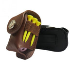 Marsupio portatile con porta pallina da golf Borsa da golf in pelle per borsa da golf Accessorio sportivo, Golf Ball Holder Black, Golf Ball Holder Brown