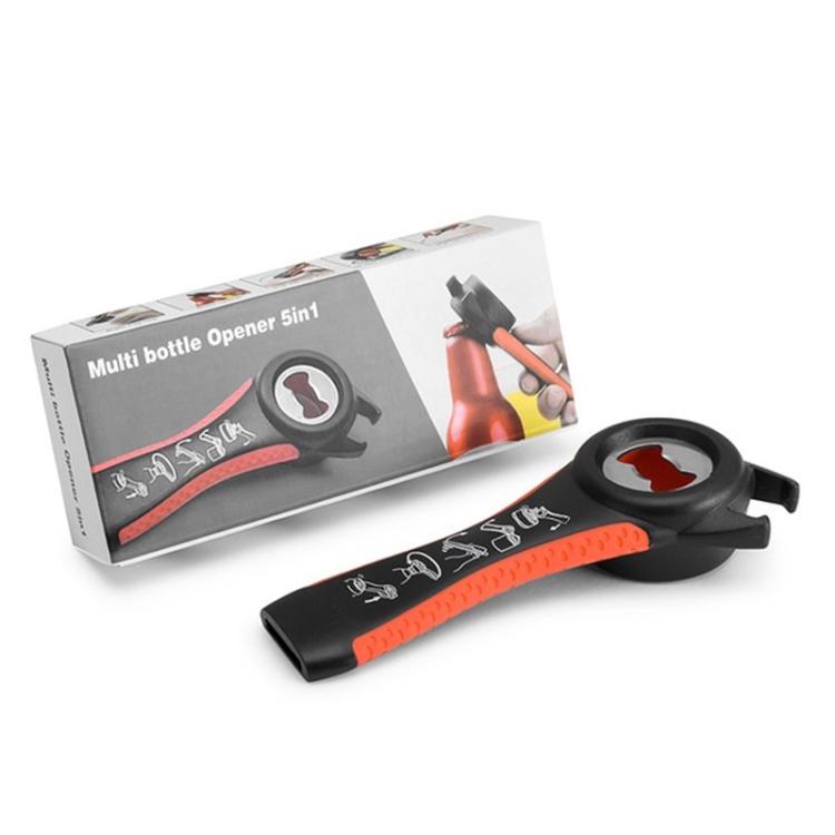 Attrezzo da cucina apribottiglie in plastica multifunzionale 5 in 1