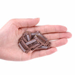 20 clip per extension per capelli a 9 denti da 32 mm, clip in metallo a scatto con retro in silicone
