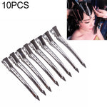 10 fermagli per capelli in acciaio inossidabile fermagli per capelli a becco d'anatra fermagli per capelli in metallo grande foro singolo fermaglio in ferro
