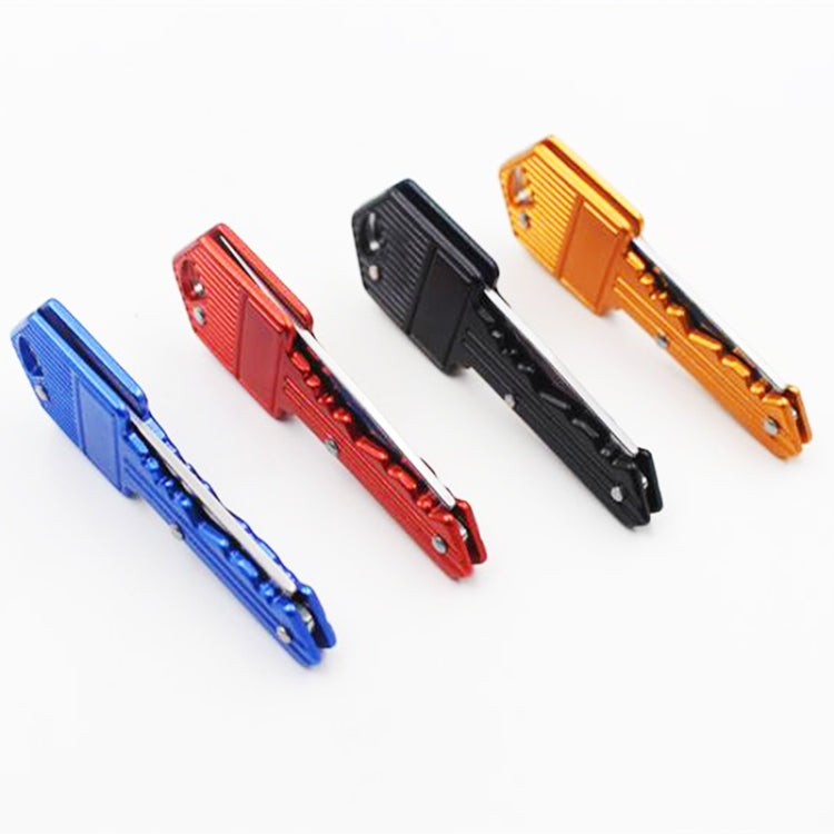 Coltello pieghevole portatile portachiavi Pelapatate Mini coltello da autodifesa a forma di chiave da campeggio