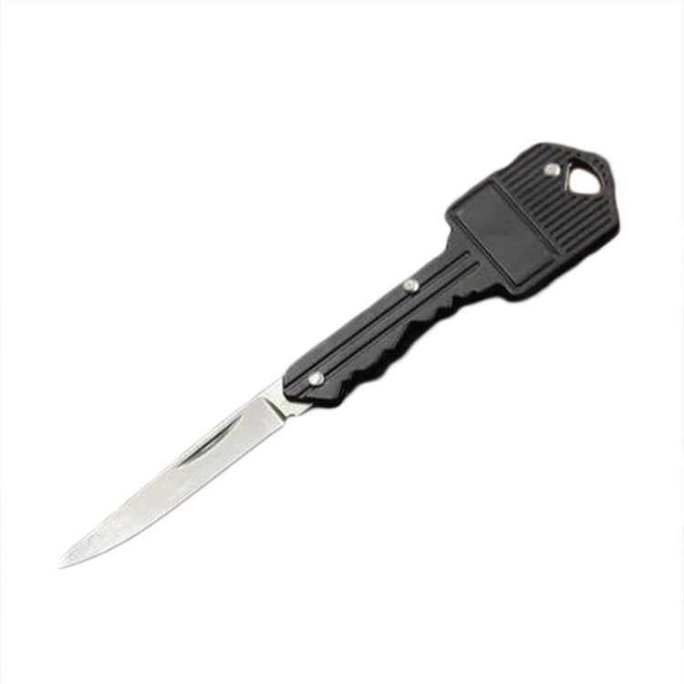 Coltello pieghevole portatile portachiavi Pelapatate Mini coltello da autodifesa a forma di chiave da campeggio