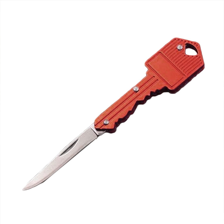 Coltello pieghevole portatile portachiavi Pelapatate Mini coltello da autodifesa a forma di chiave da campeggio