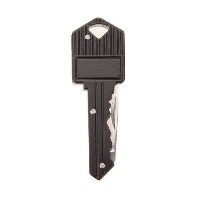 Coltello pieghevole portatile portachiavi Pelapatate Mini coltello da autodifesa a forma di chiave da campeggio