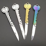 Mini portachiavi coltello tattico da campeggio portachiavi esterno portachiavi pieghevole autodifesa sicurezza multi strumento
