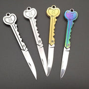 Mini portachiavi coltello tattico da campeggio portachiavi esterno portachiavi pieghevole autodifesa sicurezza multi strumento