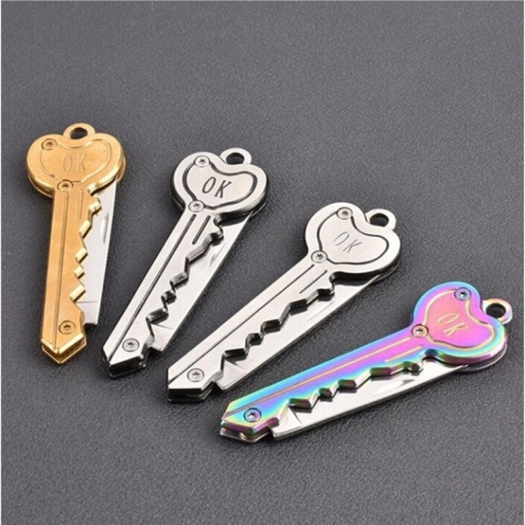 Mini portachiavi coltello tattico da campeggio portachiavi esterno portachiavi pieghevole autodifesa sicurezza multi strumento