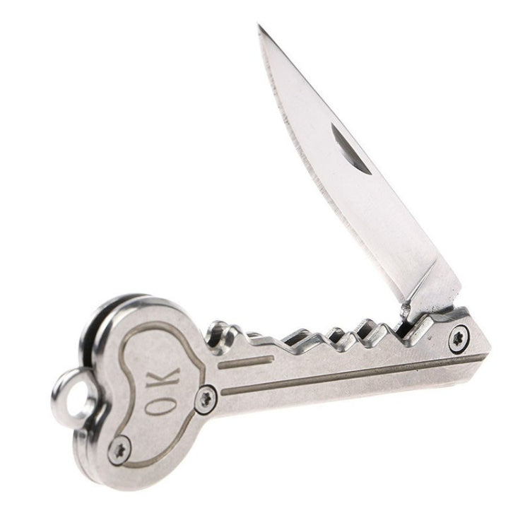 Mini portachiavi coltello tattico da campeggio portachiavi esterno portachiavi pieghevole autodifesa sicurezza multi strumento