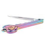 Mini portachiavi coltello tattico da campeggio portachiavi esterno portachiavi pieghevole autodifesa sicurezza multi strumento