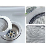 2 pezzi in acciaio inox per vasca da bagno, raccogli capelli, tappo per doccia, foro di scarico, filtro per lavandino in metallo