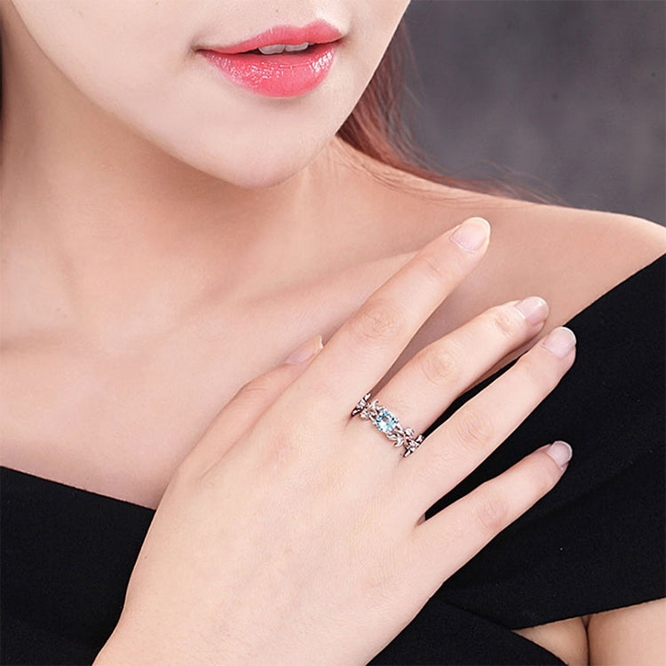 Anello di fidanzamento con design a foglia di vite in cristallo, moda per gioielli da donna, 6, 7, 8, 9, 10, 11