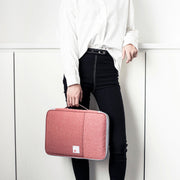 Borse portadocumenti A4 multifunzionali Borsa portaoggetti portatile in tessuto Oxford impermeabile per notebook, dimensioni: 33 cm * 24 * 3,5 cm
