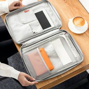 Borse portadocumenti A4 multifunzionali Borsa portaoggetti portatile in tessuto Oxford impermeabile per notebook, dimensioni: 33 cm * 24 * 3,5 cm